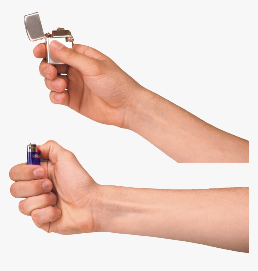 Lighter, Zippo On Hand Png Image - Hand Lighter Png, Transparent Png