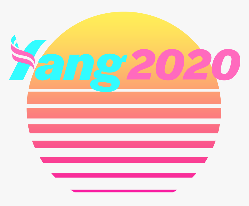 Yang 2020 Vaporwave Logo, HD Png Download