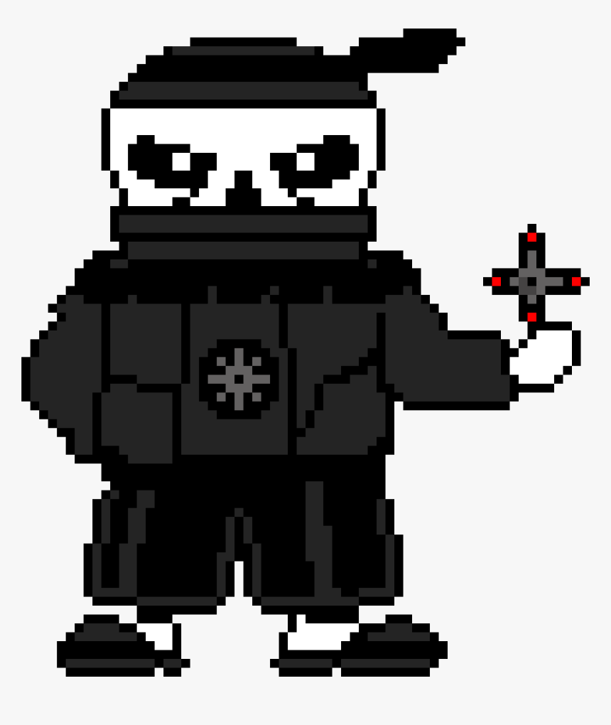 Ninja Sprite Png - Uf Sans Pixel Art, Transparent Png