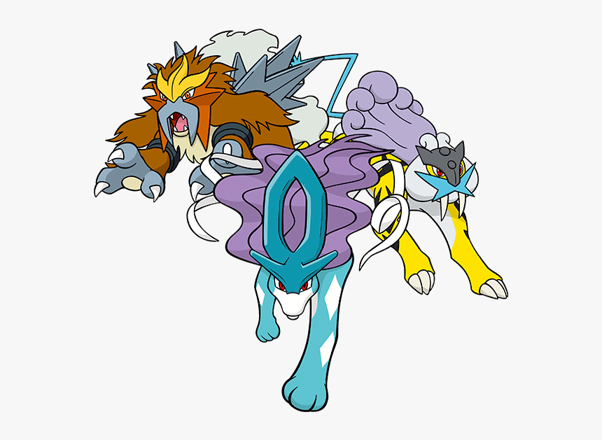 Transparent Dugtrio Png - Entei Raikou Suicune Png, Png Download