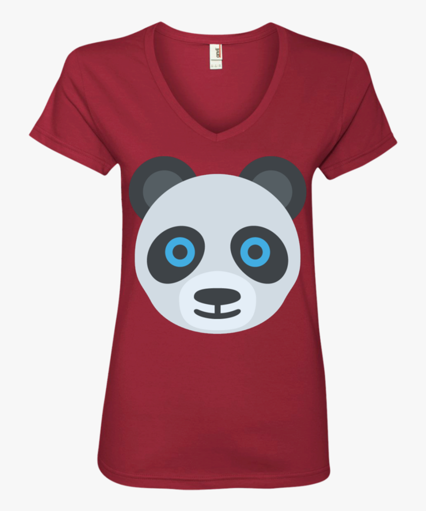 Panda Face Emoji Ladies - T-shirt, HD Png Download