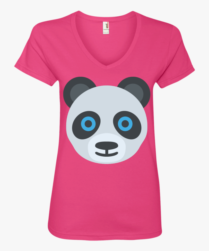 Panda Face Emoji Ladies - T-shirt, HD Png Download