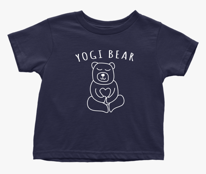 Yogi Bear Toddler Yoga Comfy T-shirt In Navy By Munga - T-shirt, HD Png Download