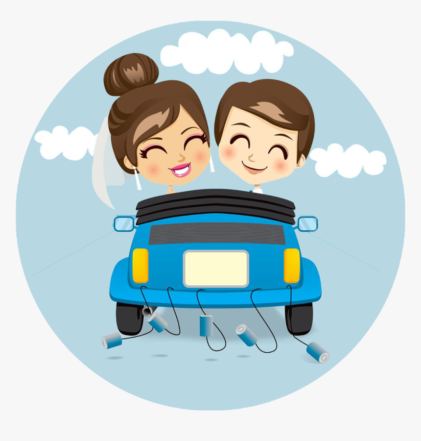 Car Cartoon Png Couple, Transparent Png