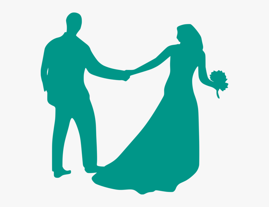 Silueta De Novios - Love Photo Black And White, HD Png Download