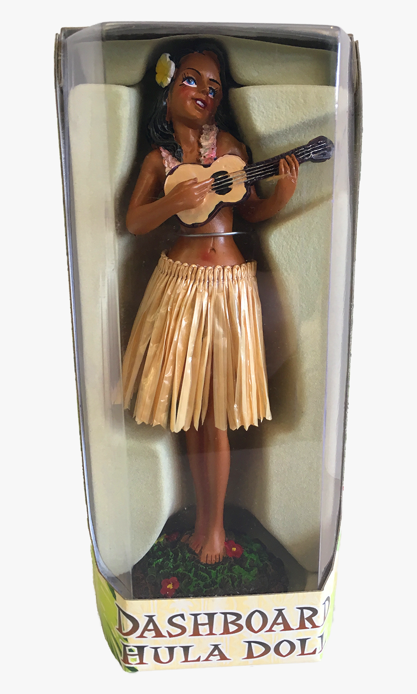 Hula Dashboard Girl Guitar - Figurine, HD Png Download