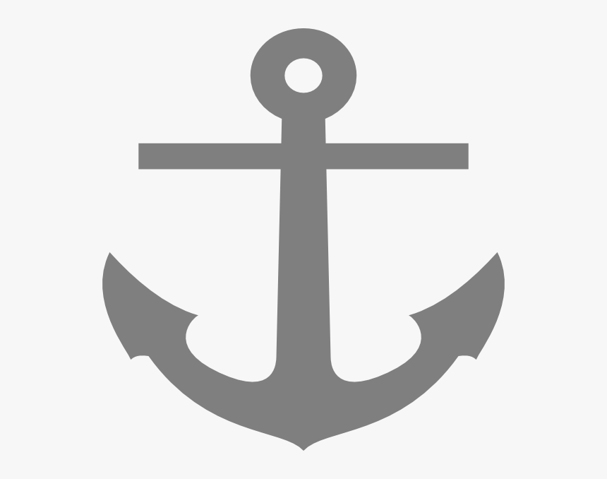Gray Anchor Svg Clip Arts - Navy Blue Anchor Png, Transparent Png