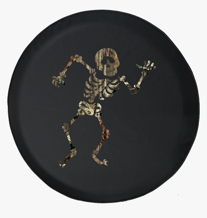 Dancing Skeleton Offroad Jeep Rv Camper Spare Tire - Circle, HD Png Download