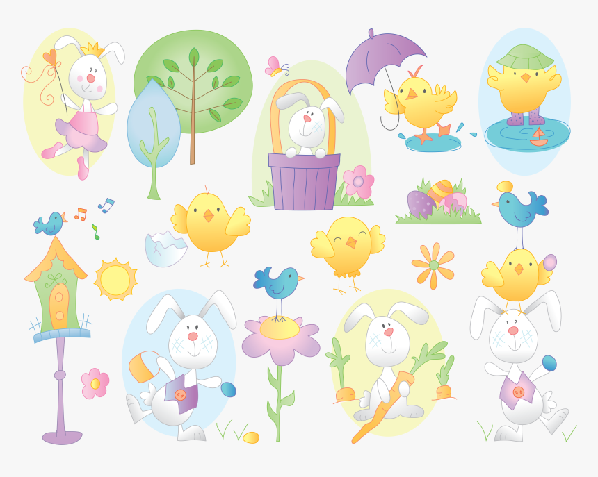 Transparent Easter Frame Clipart - Cartoon, HD Png Download