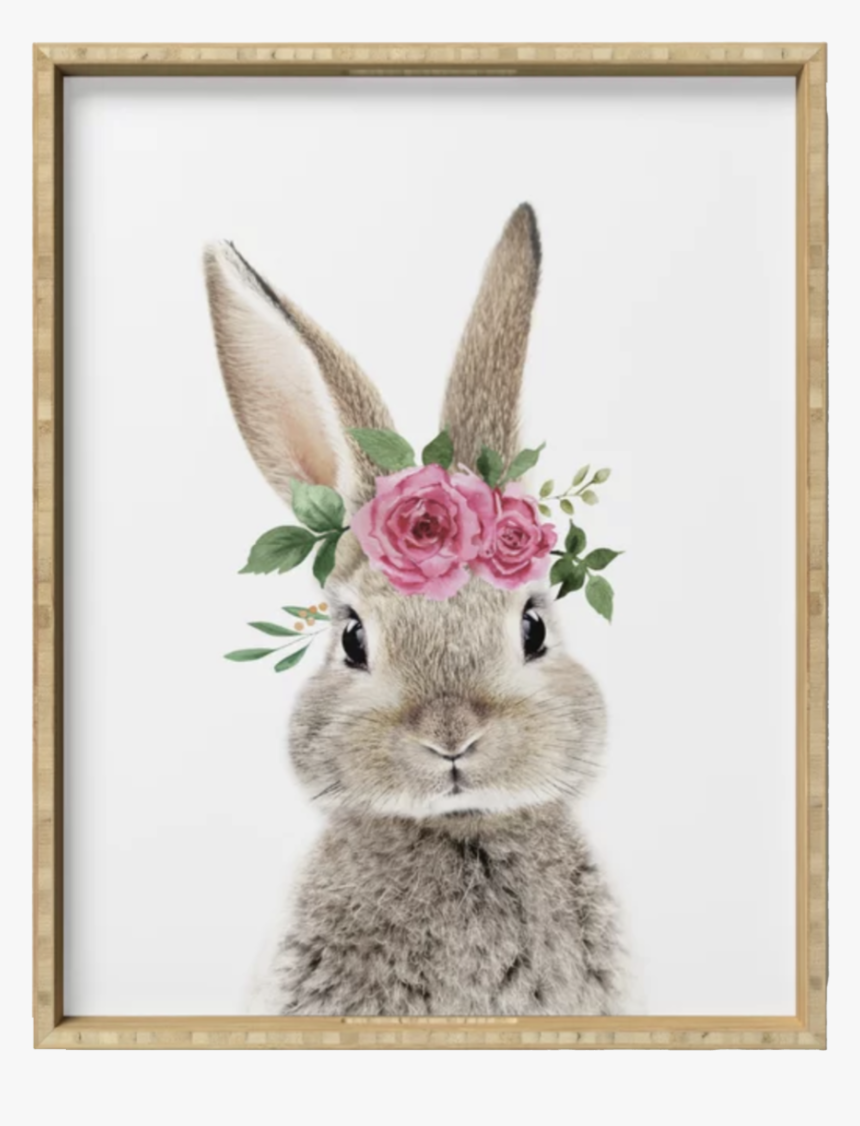 Bunny With Crown Serving Tray, HD Png Download
