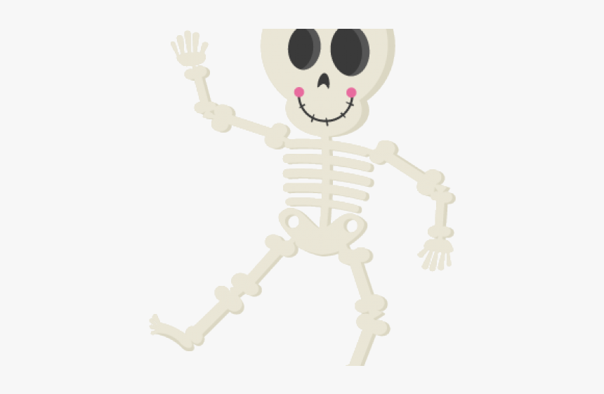 Vector Skeleton Halloween Clipart - Halloween Clipart Skeleton, HD Png Download