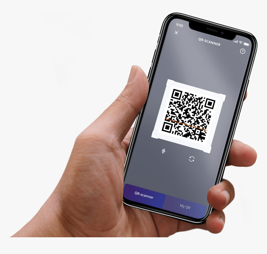 Transparent Tech Border Png - Mockup Iphone Hand Png, Png Download