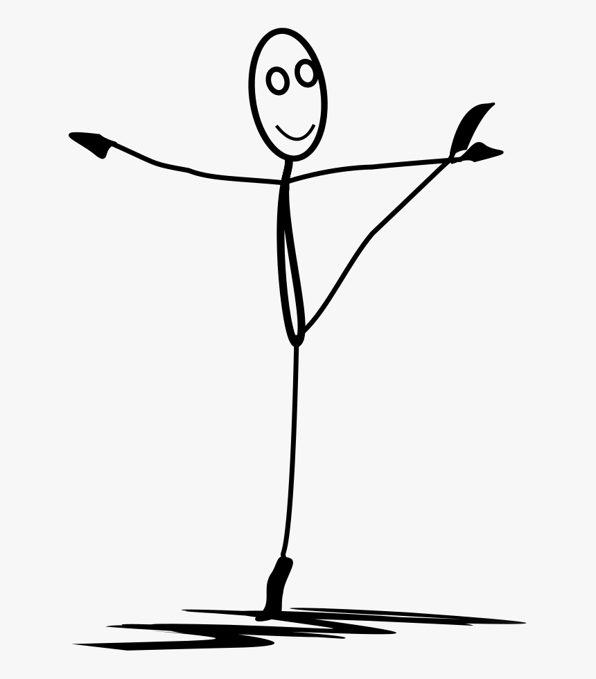 Al Dancing Svg Clip Arts - Stick Man Dancing, HD Png Download