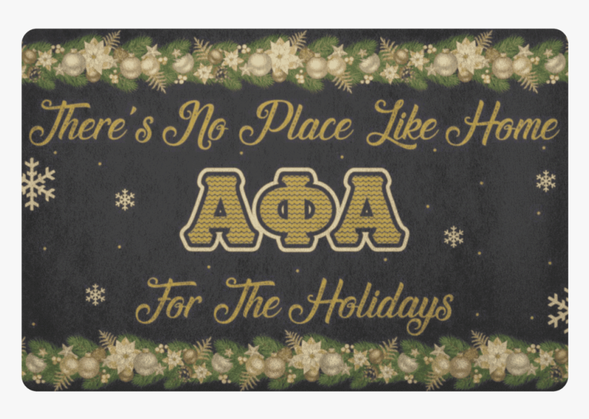 Alpha Phi Alpha Christmas Door Matt - Alpha Phi Alpha, HD Png Download