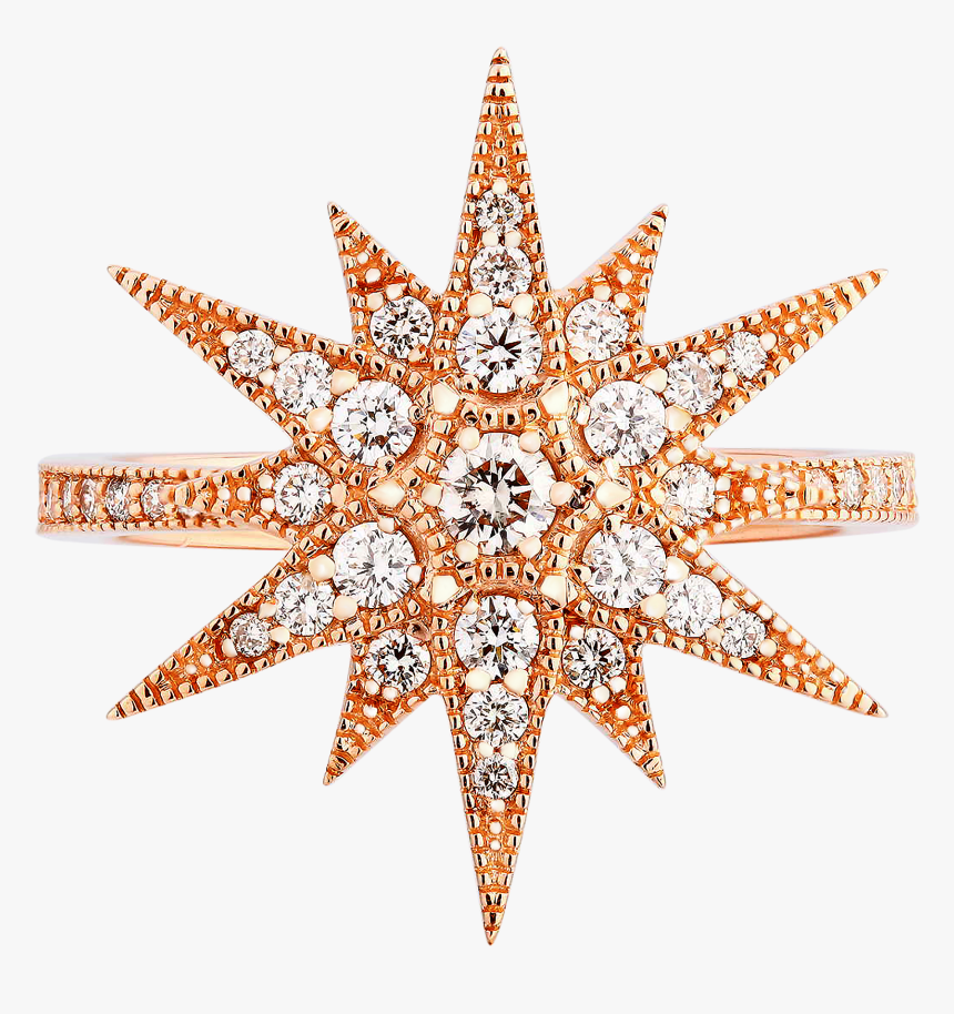 Starburst Diamond Ring, HD Png Download