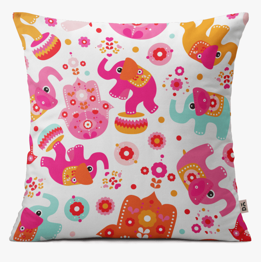 Dailyobjects Elephant Circus - Cushion, HD Png Download