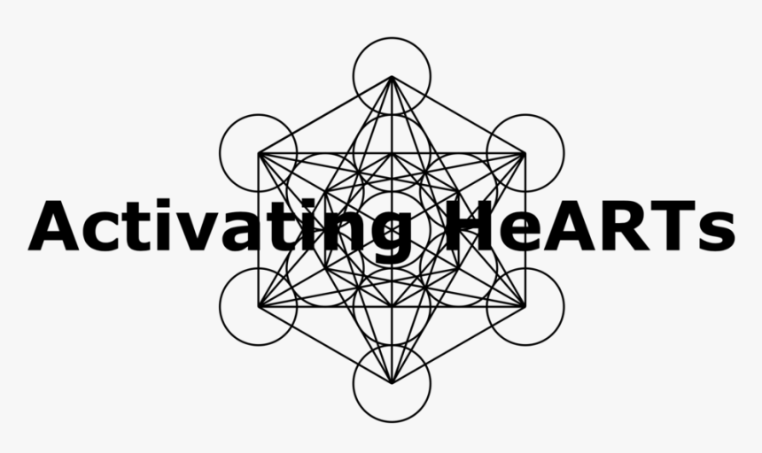 Activating Hearts Logo Best Best Black - Metatron's Cube, HD Png Download