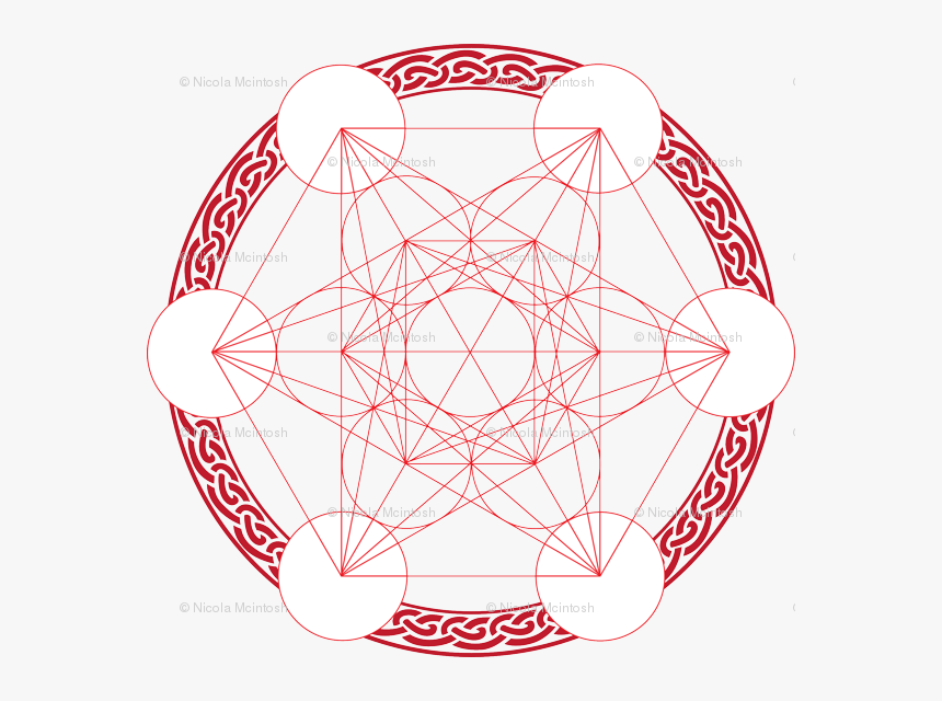 Metatron S Cube , Png Download - Metatron's Cube Crystal Grid Template, Transparent Png