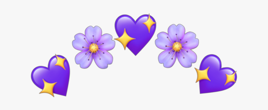 #heart #hearts #tumblr #purpleheart #emoji #sticker - Family Emoji, HD Png Download