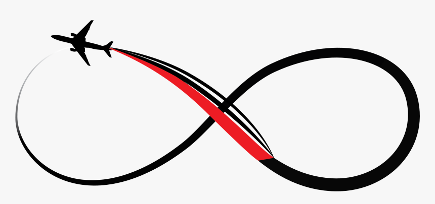 Infinity Logo With Plane , Png Download - Infinity Logo With Plane, Transparent Png