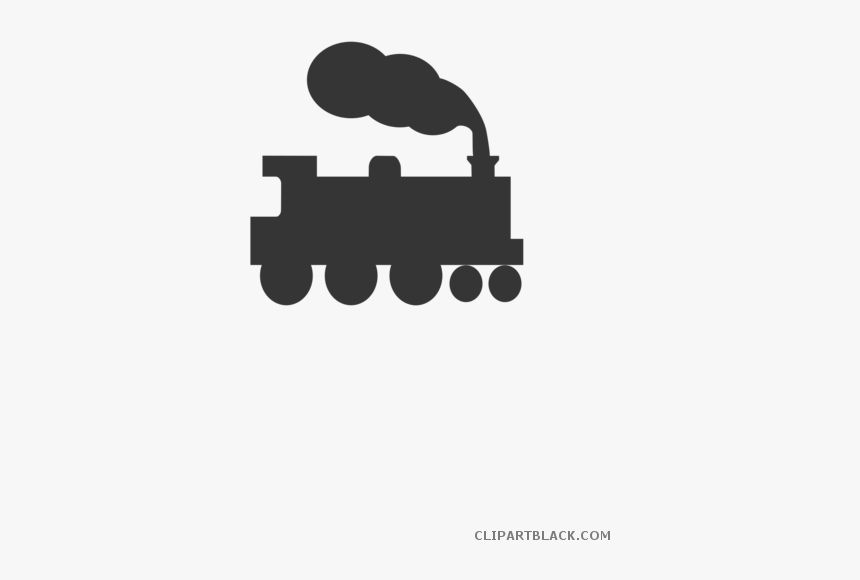 Silhouette Clipart Train - Train Clip Art, HD Png Download