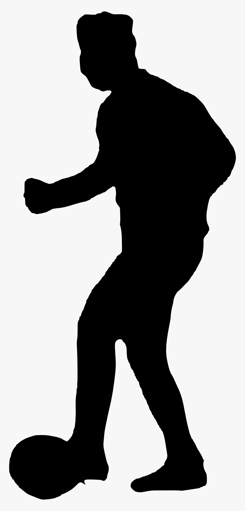 Free Png Football Player Silhouette Png Images Transparent - Silhouette, Png Download