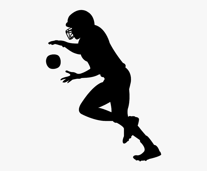 Blue Football Silhouettes, HD Png Download