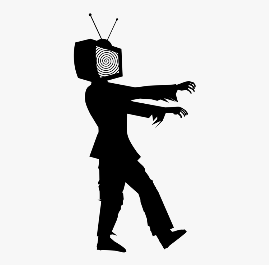 Silhouette Zombie Clipart, HD Png Download