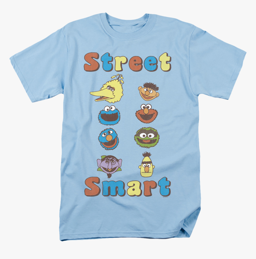 Street Smart Sesame Street T-shirt - T-shirt, HD Png Download
