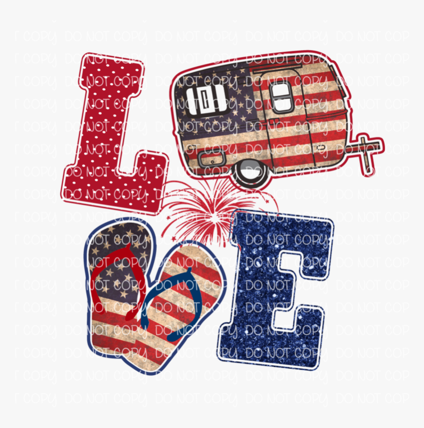 Red White Blue Camper Clip Art, HD Png Download
