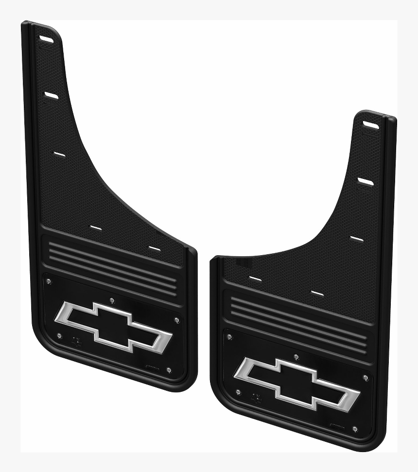 Black Bowtie With Black Wrap No-drill Front Mud Flaps - Mudflap, HD Png Download