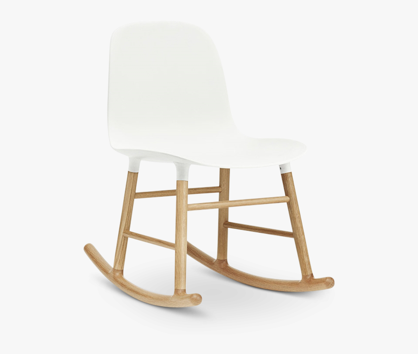 Form Rocking Chair, White-0 - Rocking Chair, HD Png Download