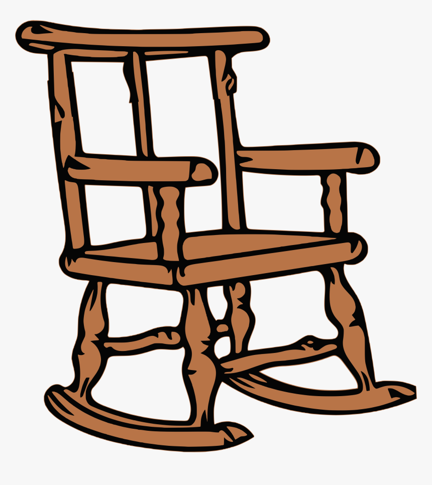 Clip Art Black And White Big Image Png - Clip Art Rocking Chair, Transparent Png