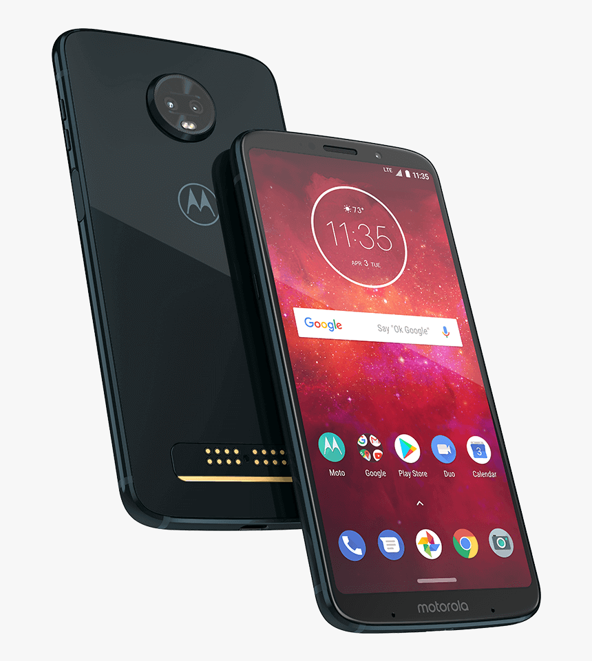 01 Moto Z3 Play Deep Indigo - Moto Z3 Play 32gb, HD Png Download