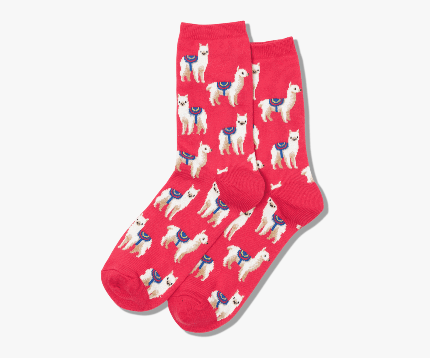 Women S Llamas Crew Socks 
 Class Slick Lazy Image - Sock, HD Png Download