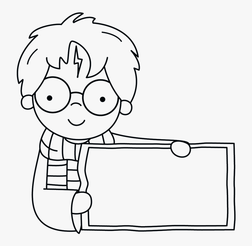 Cute Harry Potter Frame 3 Cookie Cutter - Cartoon, HD Png Download