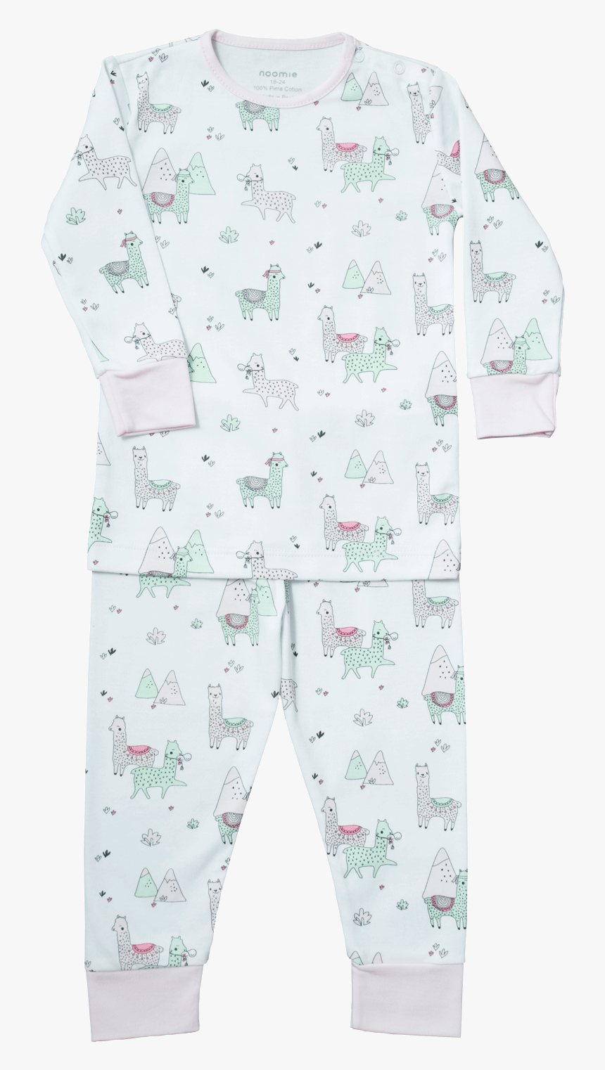 Two Piece White Llamas Baby Noomie, HD Png Download