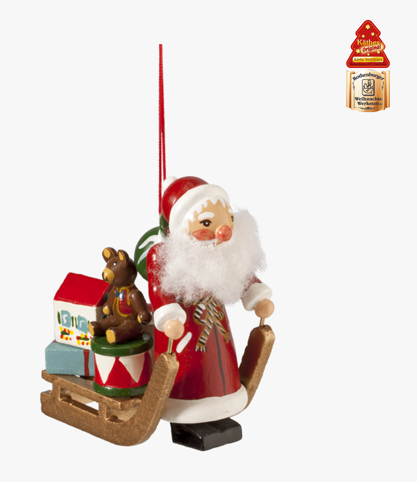 Santa With Sleigh - Käthe Wohlfahrt Weihnachtsmann Schlitten, HD Png Download