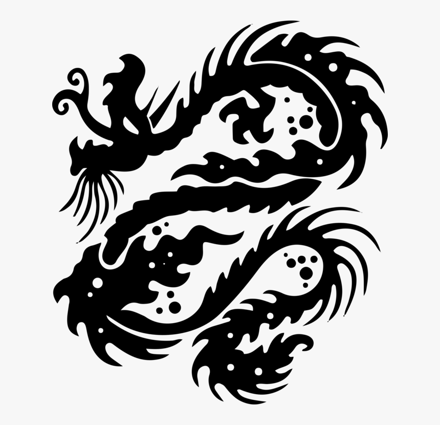 Visual Arts,art,silhouette - Women's Small Dragon Tattoo, HD Png Download