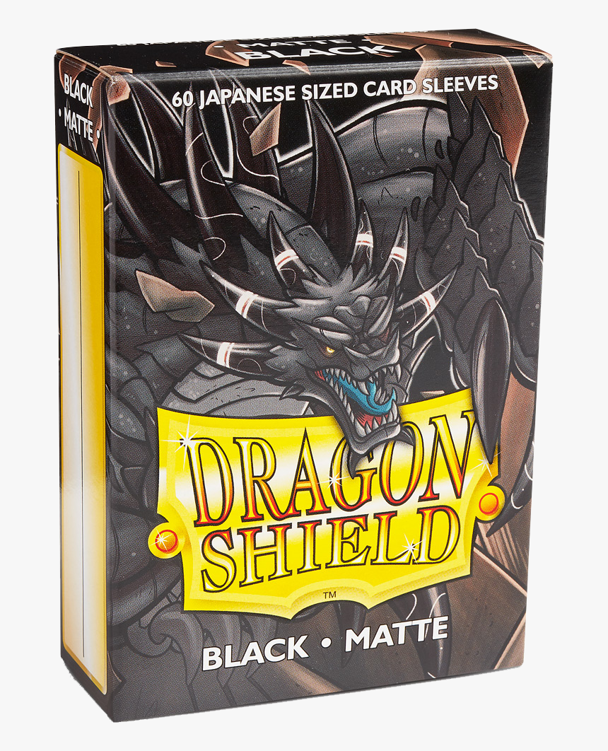 Dragon Shield Japanese Sleeves Matte Black 60ct Pack - Dragon Shield Matte Japanese Sleeves Black, HD Png Download