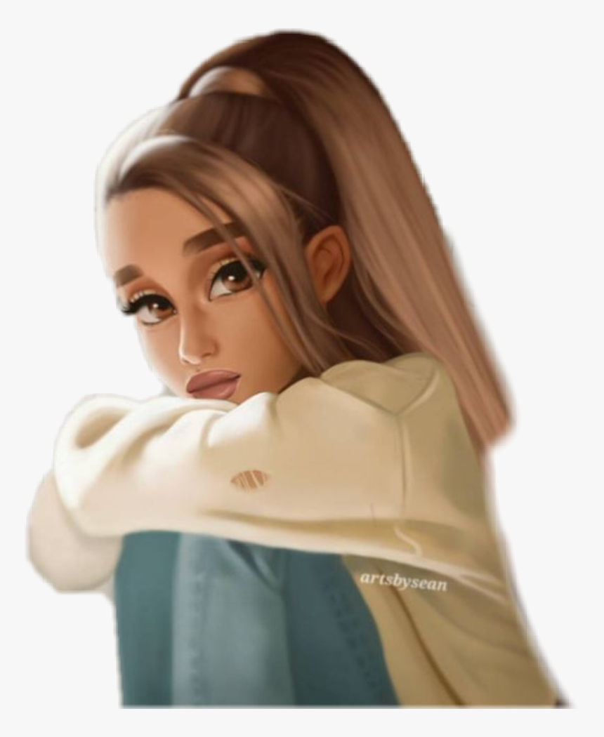 #arianagrande #girl #celebrity - Drawing, HD Png Download
