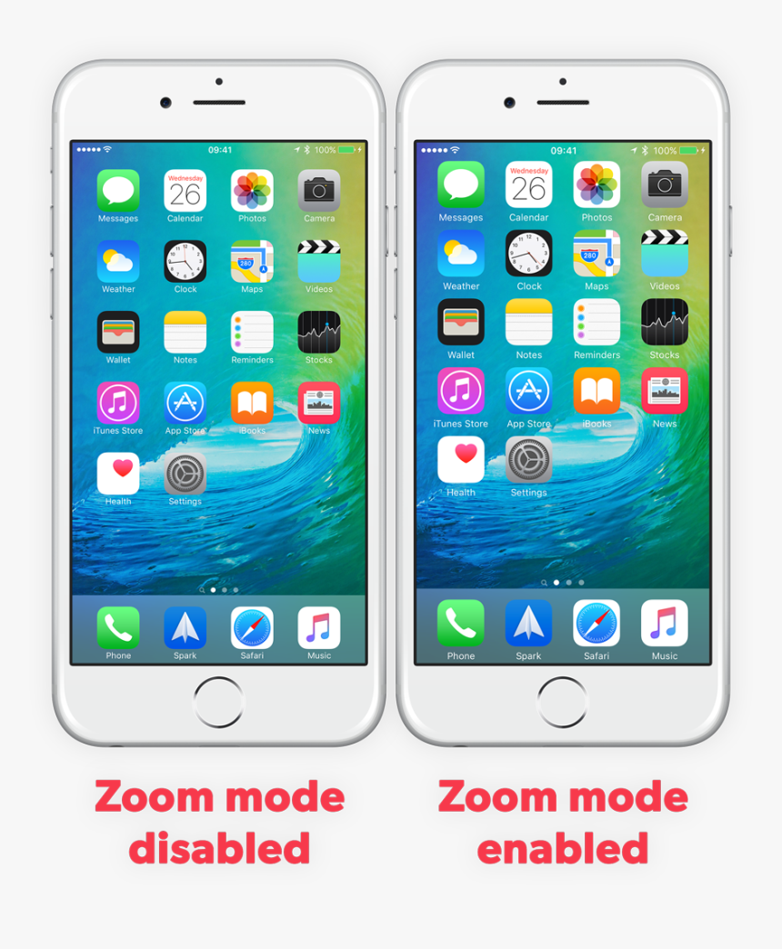 Zoom-mode - Iphone 6s Plus Zoomed, HD Png Download