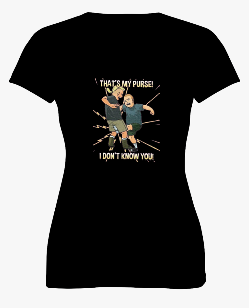 Bobby Hill That S My Purse Ladies V Neck Cotton T Shirt - Bungee Jumping, HD Png Download