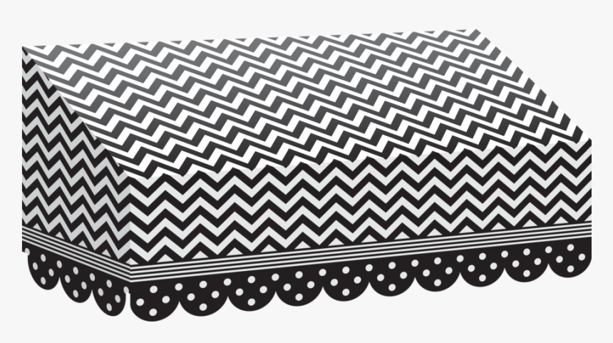 Tcr77164 Black & White Chevrons And Dots Awning Image - Dog Bow Tie Template, HD Png Download