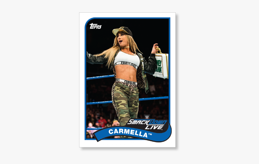 2018 Topps Wwe Heritage Carmella Base Poster - 2018 Topps Heritage Wwe Wrestling Cards Braun Strowman, HD Png Download