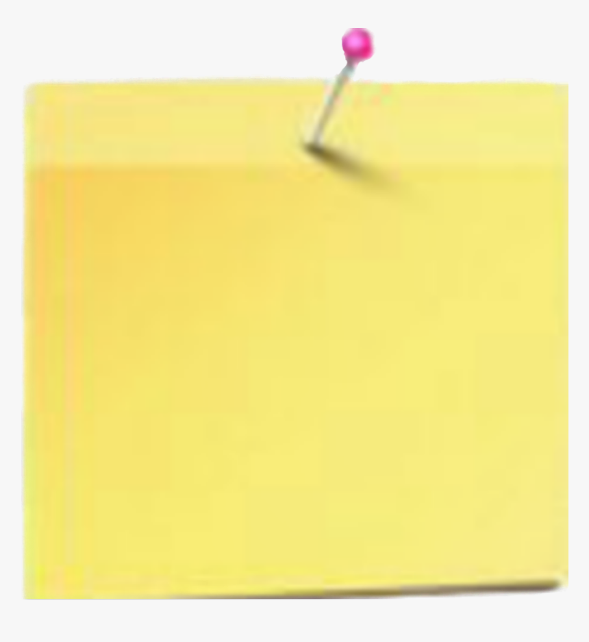 #postit #sticky #note #yellow #pin #menno #paper#reminder - Construction Paper, HD Png Download