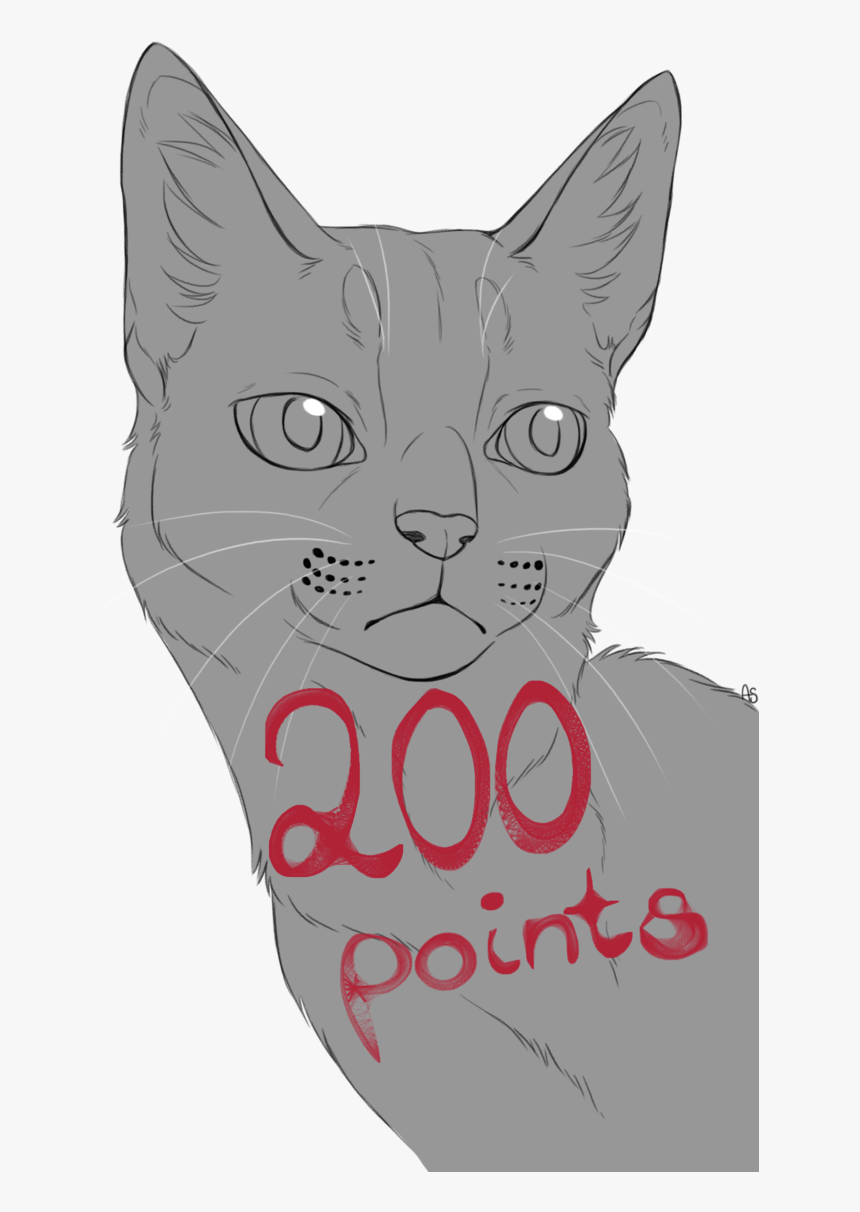 Pin By Ellie On Cat Drawing - Domestic Short-haired Cat, HD Png Download