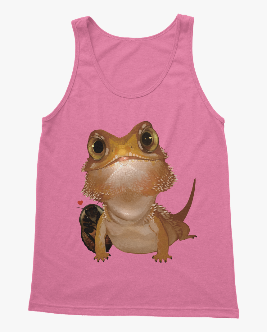 Ct006 Bearded Dragon And Cockroach Brown ﻿women S Tank - Active Tank, HD Png Download