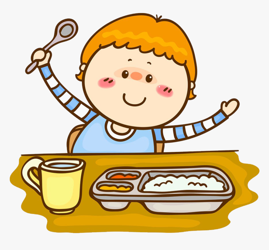 Eating Boy Cartoon Png, Transparent Png