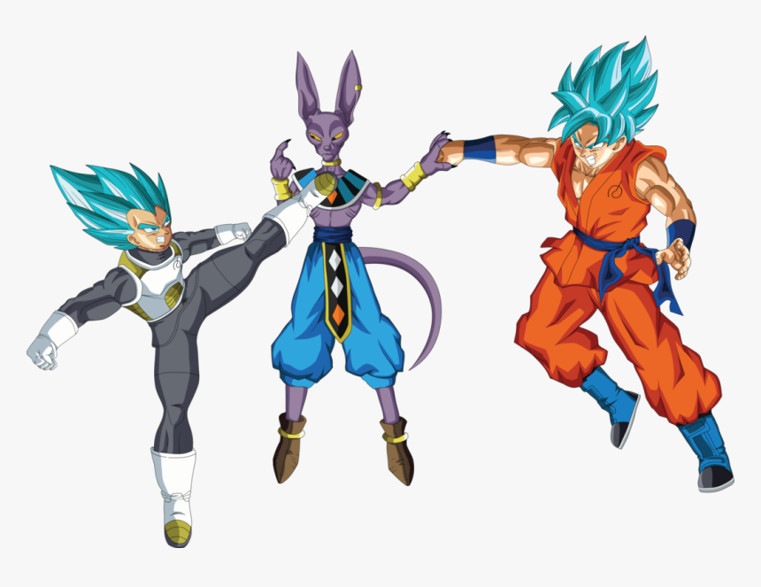 Beerus Drawing Ssjg Huge Freebie Download For Powerpoint - Goku Vs Vegeta Png, Transparent Png